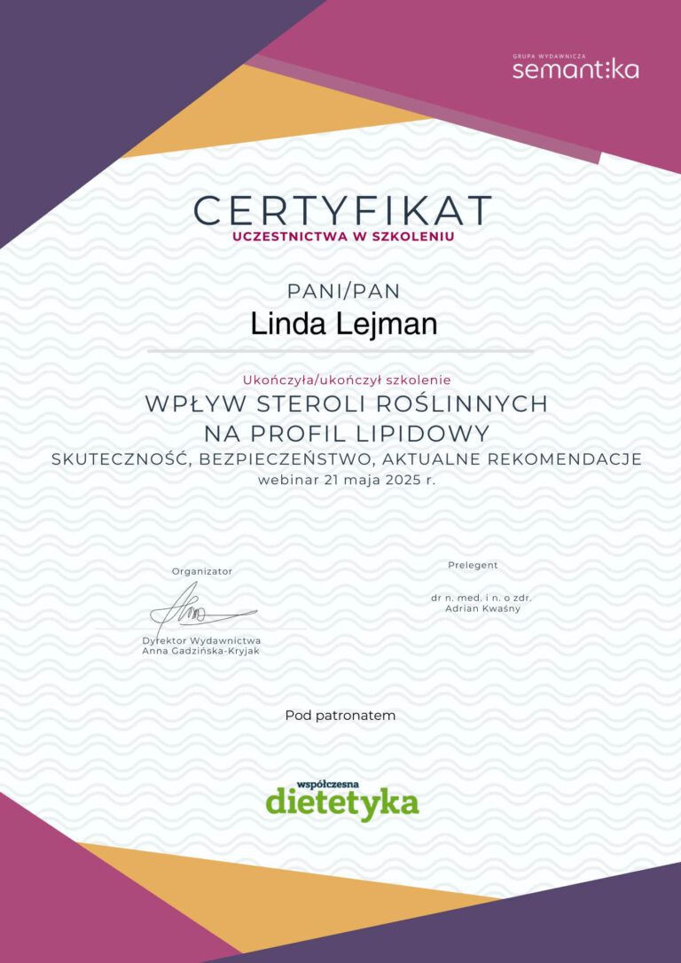 sterole roślinne